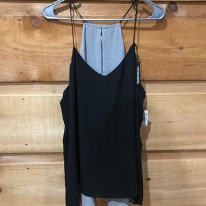 Reversible black/gray dressy tanktop